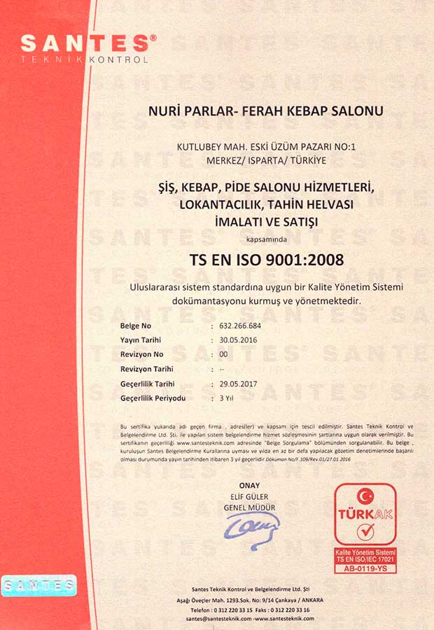 TS EN ISO 9001:2008